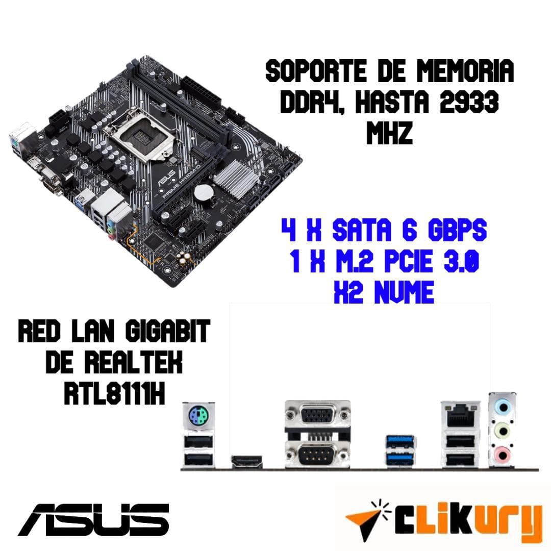 Analisis placas base asus prime h410m d 10