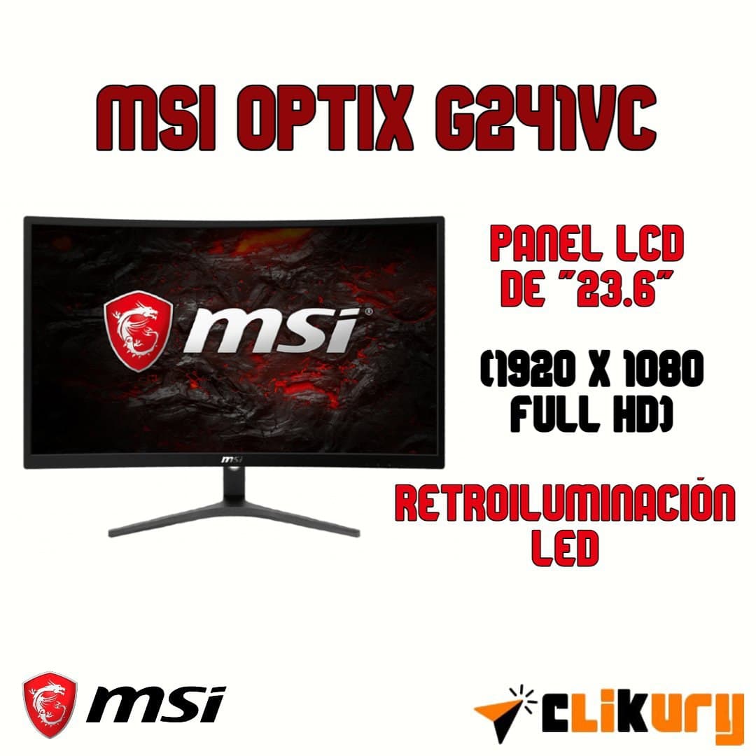 Analisis monitores msi optix g241vc 15