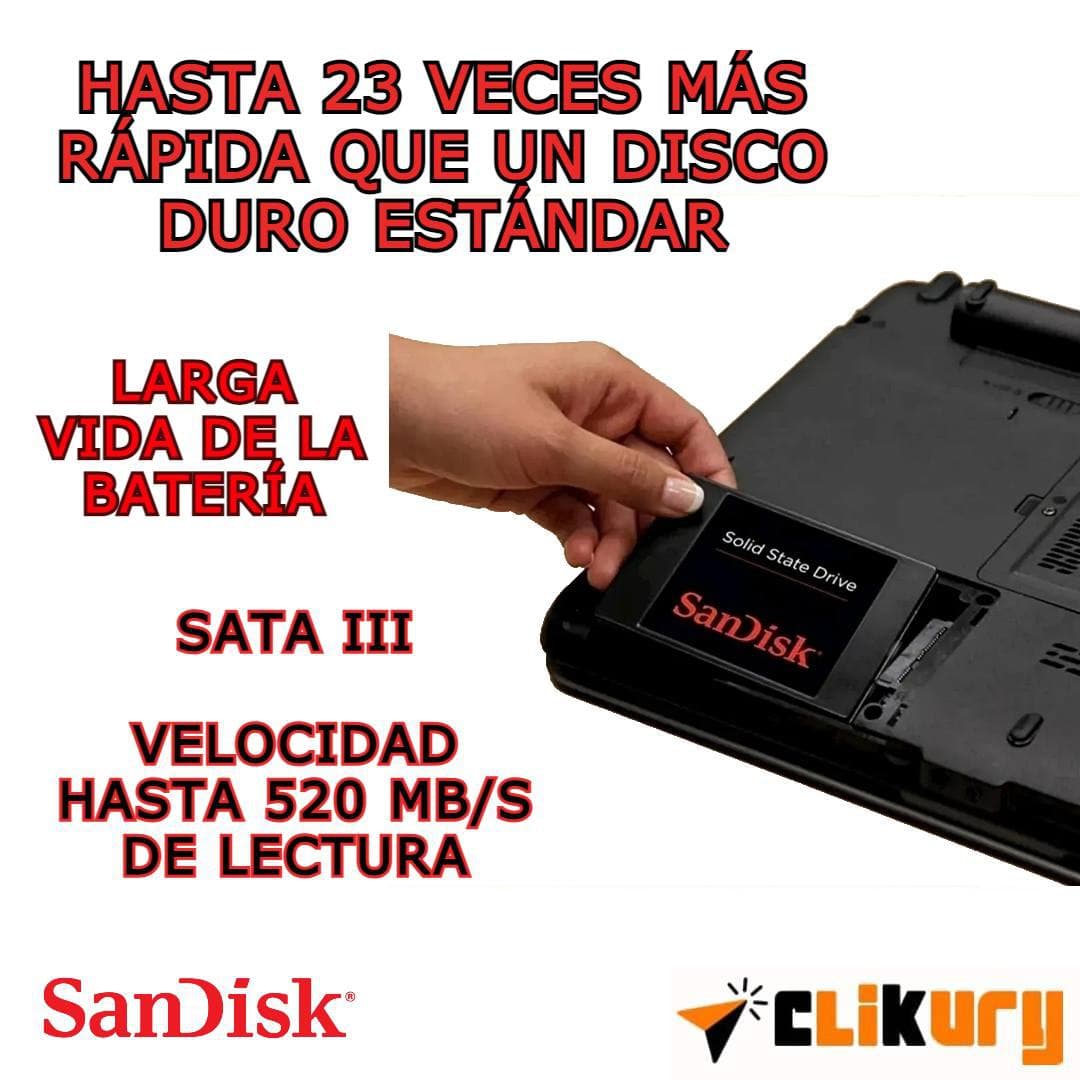 Analisis discos duros sandisk ssd plus 10