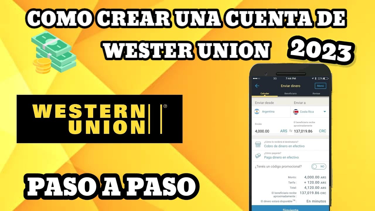 Cómo crear una cuenta en Western Union Chile paso a paso (2023)